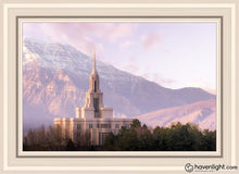 Load image into Gallery viewer, Payson And Snowy Timpanogos Open Edition Canvas / 20 X 30 White Frame Art
