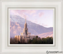 Load image into Gallery viewer, Payson And Snowy Timpanogos Open Edition Canvas / 8 X 10 White Frame Art