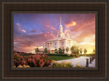Load image into Gallery viewer, Payson Temple He Remembers The One Open Edition Canvas / 12 X 18 Brown Frame Art
