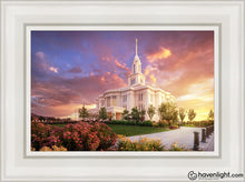 Load image into Gallery viewer, Payson Temple He Remembers The One Open Edition Canvas / 12 X 18 White Frame Art