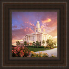 Load image into Gallery viewer, Payson Temple He Remembers The One Open Edition Canvas / 12 X Brown Frame Art
