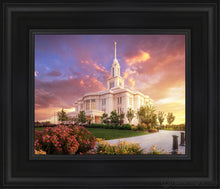 Load image into Gallery viewer, Payson Temple He Remembers The One Open Edition Canvas / 8 X 10 Black Frame Art