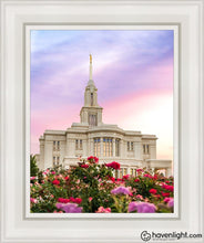 Load image into Gallery viewer, Payson Utah Tiptoe Through The Roses Open Edition Canvas / 11 X 14 White Frame Art