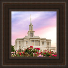 Load image into Gallery viewer, Payson Utah Tiptoe Through The Roses Open Edition Canvas / 12 X Brown Frame Art