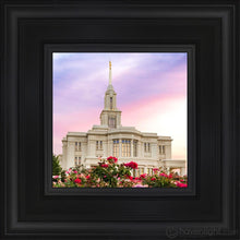 Load image into Gallery viewer, Payson Utah Tiptoe Through The Roses Open Edition Canvas / 6 X Black Frame Art