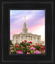 Load image into Gallery viewer, Payson Utah Tiptoe Through The Roses Open Edition Canvas / 8 X 10 Black Frame Art