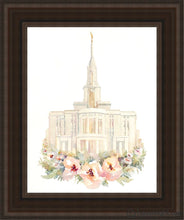 Load image into Gallery viewer, Payson Watercolor Open Edition Canvas / 11 X 14 Brown Frame Art