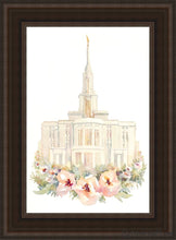 Load image into Gallery viewer, Payson Watercolor Open Edition Canvas / 14 X 21 Brown Frame Art