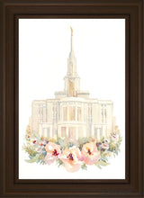 Load image into Gallery viewer, Payson Watercolor Open Edition Canvas / 20 X 30 Brown Frame Art