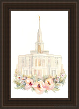 Load image into Gallery viewer, Payson Watercolor Open Edition Canvas / 24 X 36 Brown Frame Art