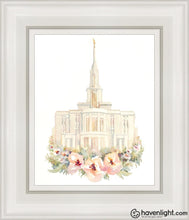 Load image into Gallery viewer, Payson Watercolor Open Edition Canvas / 8 X 10 White Frame Art
