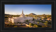 Load image into Gallery viewer, Phoenix Evening Warmth Aerial Open Edition Canvas / 15 X 30 Black Frame Art