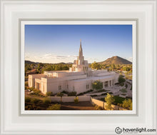 Load image into Gallery viewer, Phoenix Evening Warmth Aerial Open Edition Canvas / 8 X 10 White Frame Art