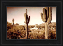 Load image into Gallery viewer, Phoenix Saguaro Cactus Open Edition Canvas / 14 X 21 Black Frame Art