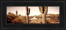 Load image into Gallery viewer, Phoenix Saguaro Cactus Open Edition Canvas / 6 X 18 Black Frame Art