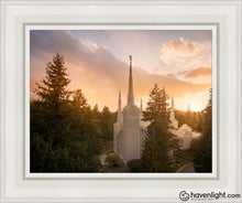 Load image into Gallery viewer, Portland High Glow Open Edition Canvas / 11 X 14 White Frame Art