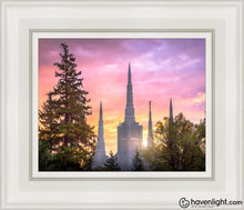 Load image into Gallery viewer, Portland Sunrise Open Edition Canvas / 8 X 10 White Frame Art