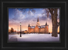 Load image into Gallery viewer, Provo Cc Winter Wonderland Open Edition Canvas / 12 X 18 Black Frame Art