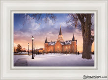 Load image into Gallery viewer, Provo Cc Winter Wonderland Open Edition Canvas / 12 X 18 White Frame Art