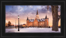 Load image into Gallery viewer, Provo Cc Winter Wonderland Open Edition Canvas / 15 X 30 Black Frame Art