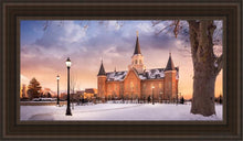Load image into Gallery viewer, Provo Cc Winter Wonderland Open Edition Canvas / 15 X 30 Brown Frame Art