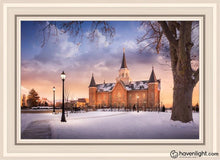 Load image into Gallery viewer, Provo Cc Winter Wonderland Open Edition Canvas / 20 X 30 White Frame Art