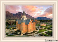 Load image into Gallery viewer, Provo City Center Aerial Open Edition Canvas / 20 X 30 White Frame Art