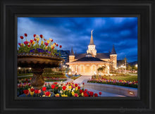 Load image into Gallery viewer, Provo City Center - April Showers Bring May Flowers Open Edition Canvas / 14 X 21 Black Frame Art