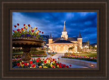 Load image into Gallery viewer, Provo City Center - April Showers Bring May Flowers Open Edition Canvas / 14 X 21 Brown Frame Art