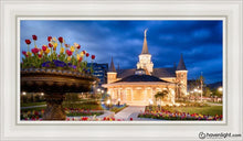 Load image into Gallery viewer, Provo City Center - April Showers Bring May Flowers Open Edition Canvas / 15 X 30 White Frame Art