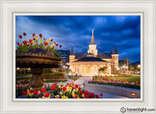 Load image into Gallery viewer, Provo City Center - April Showers Bring May Flowers Open Edition Canvas / 24 X 36 White Frame Art