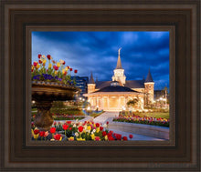Load image into Gallery viewer, Provo City Center - April Showers Bring May Flowers Open Edition Canvas / 8 X 10 Brown Frame Art