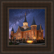 Load image into Gallery viewer, Provo City Center Celestial Open Edition Canvas / 12 X Brown Frame Art