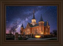 Load image into Gallery viewer, Provo City Center Celestial Open Edition Canvas / 20 X 30 Brown Frame Art