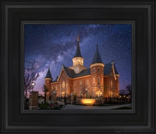 Load image into Gallery viewer, Provo City Center Celestial Open Edition Canvas / 8 X 10 Black Frame Art