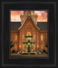 Load image into Gallery viewer, Provo City Center Fountain Of Truth Open Edition Canvas / 8 X 10 Black Frame Art