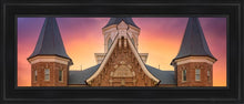Load image into Gallery viewer, Provo City Center Front Glow Open Edition Canvas / 12 X 36 Black Frame Art