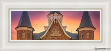 Load image into Gallery viewer, Provo City Center Front Glow Open Edition Canvas / 6 X 18 White Frame Art