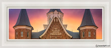Load image into Gallery viewer, Provo City Center Front Glow Open Edition Canvas / 8 X 24 White Frame Art