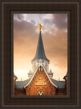 Load image into Gallery viewer, Provo City Center Landmark Of Christ Open Edition Canvas / 12 X 18 Brown Frame Art