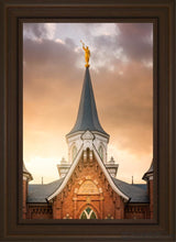 Load image into Gallery viewer, Provo City Center Landmark Of Christ Open Edition Canvas / 20 X 30 Brown Frame Art