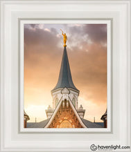 Load image into Gallery viewer, Provo City Center Landmark Of Christ Open Edition Canvas / 8 X 10 White Frame Art