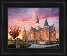 Load image into Gallery viewer, Provo City Center - Like A Fire Is Burning Open Edition Canvas / 11 X 14 Black Frame Art
