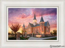 Load image into Gallery viewer, Provo City Center - Like A Fire Is Burning Open Edition Canvas / 12 X 18 White Frame Art