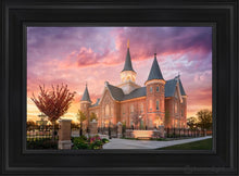 Load image into Gallery viewer, Provo City Center - Like A Fire Is Burning Open Edition Canvas / 14 X 21 Black Frame Art
