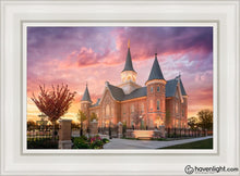 Load image into Gallery viewer, Provo City Center - Like A Fire Is Burning Open Edition Canvas / 14 X 21 White Frame Art