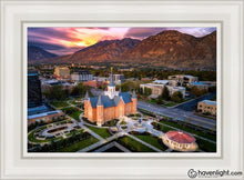 Load image into Gallery viewer, Provo City Center Northeast Aerial Open Edition Canvas / 14 X 21 White Frame Art