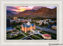 Load image into Gallery viewer, Provo City Center Northeast Aerial Open Edition Canvas / 24 X 36 White Frame Art