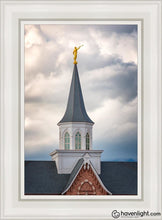 Load image into Gallery viewer, Provo City Center Steeple Open Edition Canvas / 14 X 21 White Frame Art