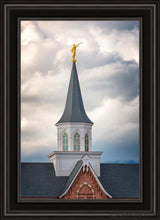 Load image into Gallery viewer, Provo City Center Steeple Open Edition Canvas / 20 X 30 Black Frame Art
